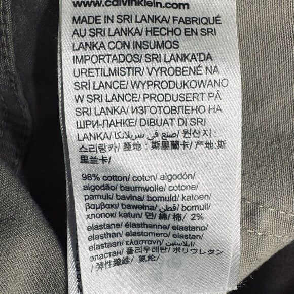 Calvin Klein Slim Infinite Flex Pants Mens 36x30 Measures 37x29 Beige Stone - Picture 6 of 12